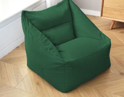 Black Lounge Bean Bag Sofa Pouf